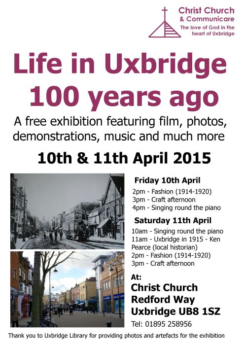 Life in Uxbridge 100 years ago exhibition