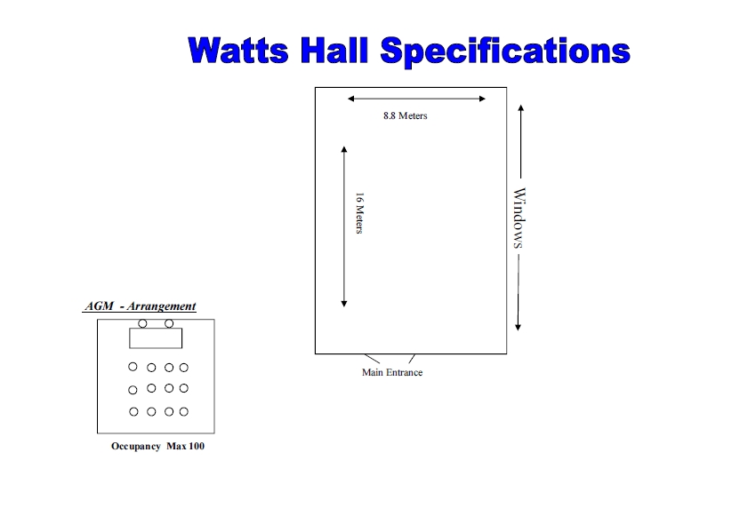 Watts Hall - rooms for hire - Christ Church, Uxbridge