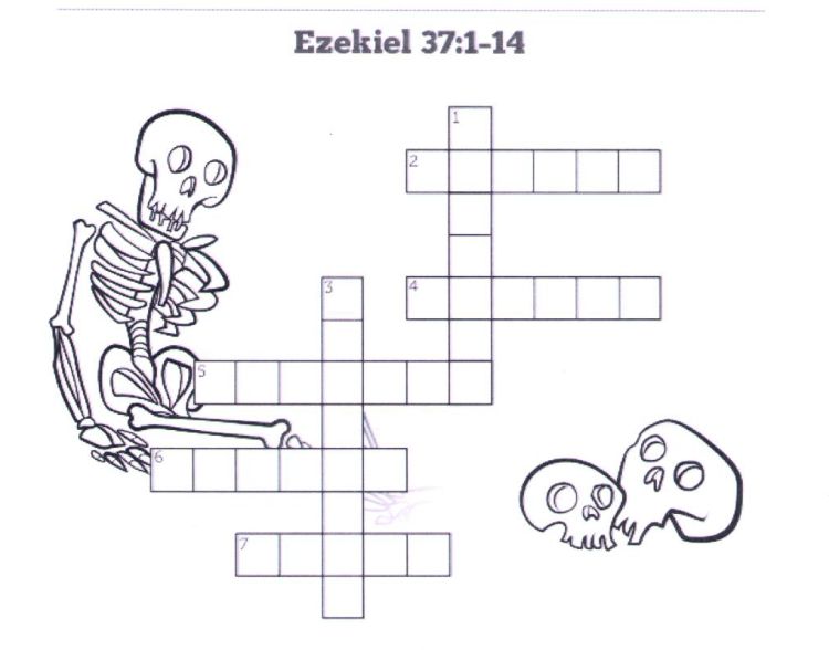 A crossword puzzle based on Ezekiel 37:1-14