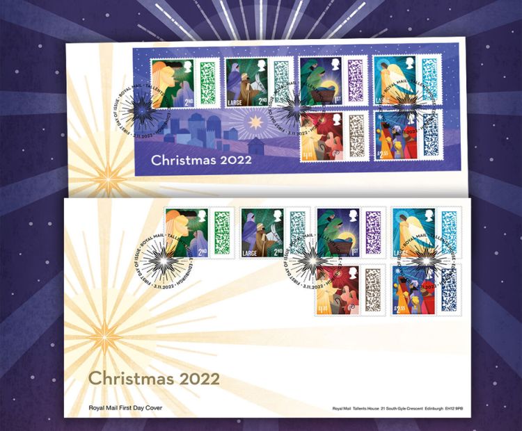 Royal Mail Christmas stamps for 2022