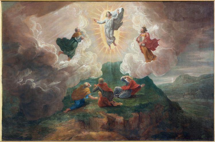 A painting depicting the Transfiguration.