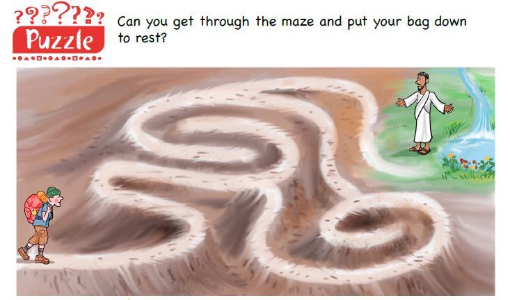 A maze puzzle