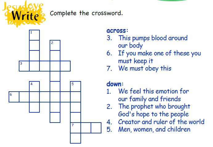 A crossword puzzle