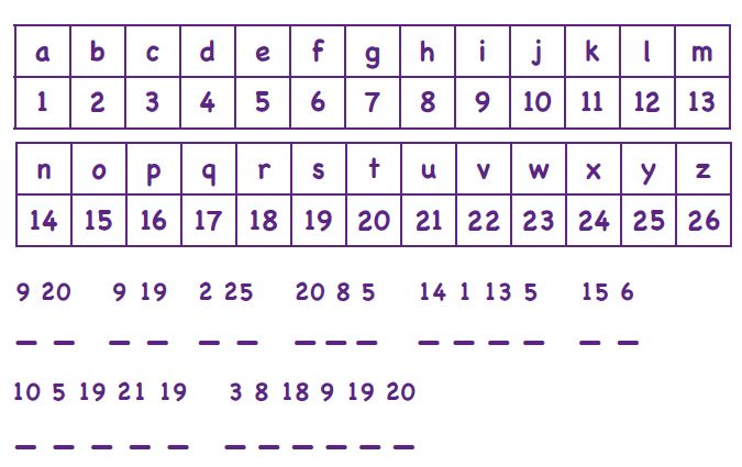 A codeword puzzle
